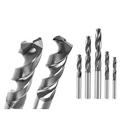 Addison 9.1 X 9.1 X 81 X 125 MM Uncoated Solid Carbide Jobber Drill- K816 Series Upto 45HRC