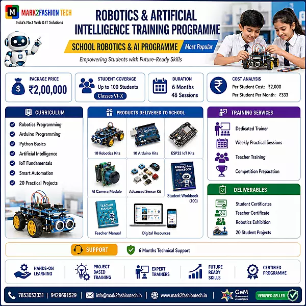 SCHOOL ROBOTICS & AI PROGRAMME (Most Popular)