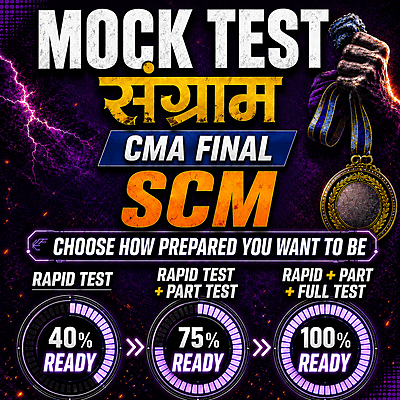 CMA Final SCM (Paper 16) - Mock Test