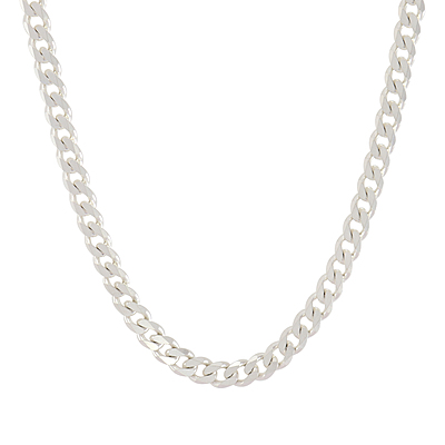 Sterling Silver Men's Curb Chain