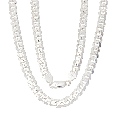 Sterling Silver Men's Curb Chain