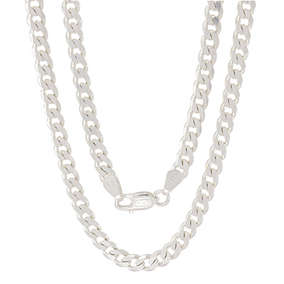 Sterling Silver Men's Curb Chain