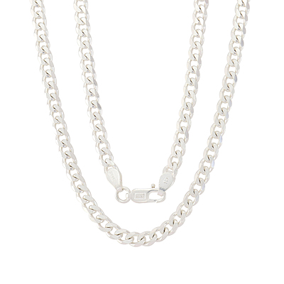 Sterling Silver Men's Curb Chain