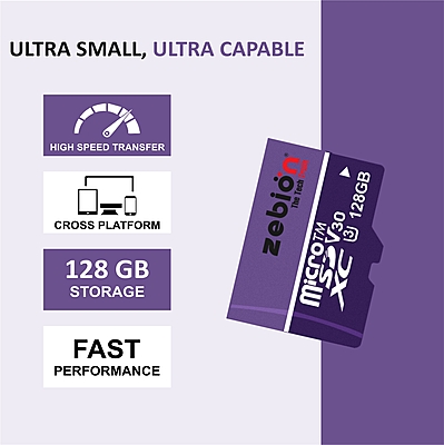 ZEBION MICRO SD CARD 128 GB ZEBION MICRO SD CARD 128 GB