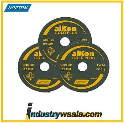 Norton 7 Inch 120 GRIT C6 Alkon Coated Disk Gold Plus Sander Disc (Pack Of 20 Pcs)