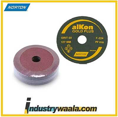 Norton 7 Inch 120 GRIT C6 Alkon Coated Disk Gold Plus Sander Disc (Pack Of 20 Pcs)