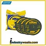 Norton 4 Inch 80 GRIT C35 Alkon Coated Disk Gold Plus Sander Disc (Pack Of 20 Pcs)