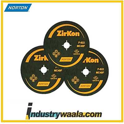 Norton 4 Inch 24 GRIT ZCP31 Zirkon Coated Disk Gold Plus Sander Disc (Pack Of 20 Pcs)