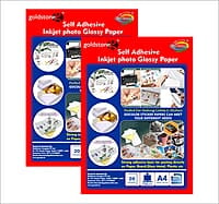 A4 Self Adhesive Inkjet PHOTO Paper 135 Gsm A4(210mm X 297mm) 20SHEET X 2PKT=40 Sheet A4 Self Adhesive Inkjet PHOTO Paper 135 Gsm A4(210mm X 297mm) 20SHEET X 2PKT=40 Sheet