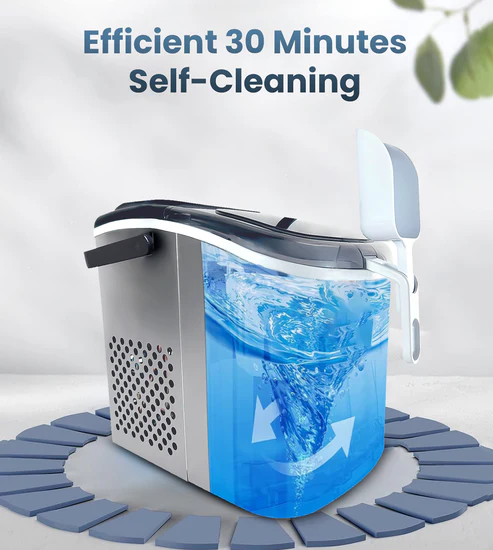 Kilig H01S Stainless Steel Ice Maker Machine 6 Mins 9 Bullet Ice, Ice Maker for Kilig Home-Kitchen-Office-Party And Camping & Bars Kilig H01S Stainless Steel Ice Maker Machine 6 Mins 9 Bullet Ice, Ice Maker for Kilig Home-Kitchen-Office-Party And Camping & Bars