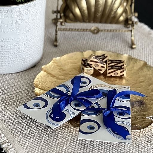 SET OF 2 EVIL EYE ENVELOPES