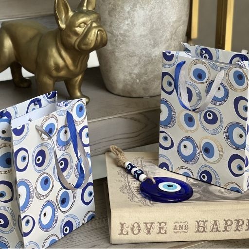 SET OF 2 EVIL EYE MED BAGS