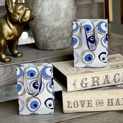 SET OF 2 EVIL EYE MINI BAGS