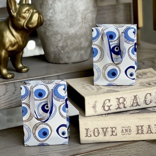 SET OF 2 EVIL EYE MINI BAGS