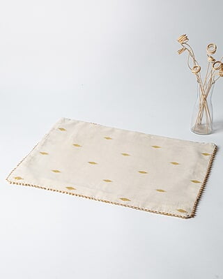 SET OF 6 COTTON ZARI TABLE MATS