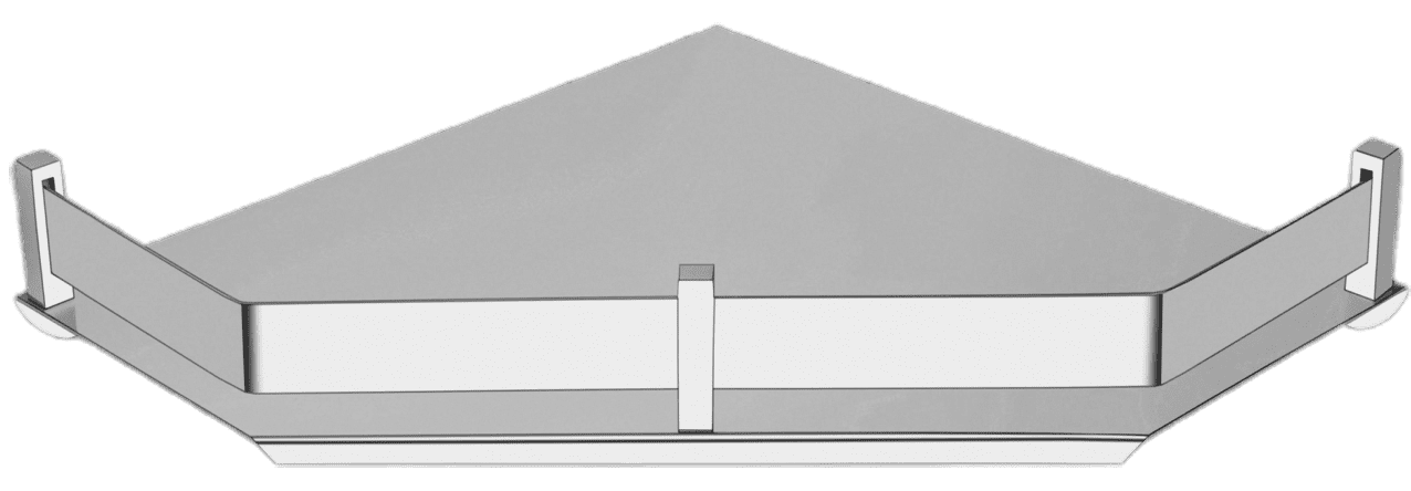 Steel Corner Shelf