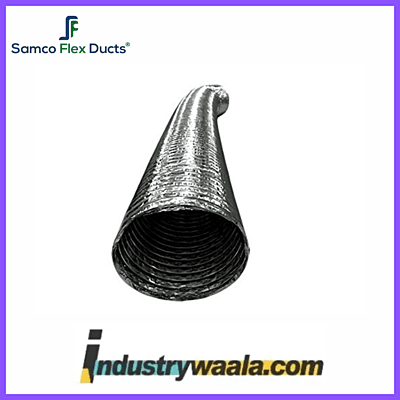 Samco Flex Ducts Uninsulated Flexible Duct Per 7.5 mtr 4 Inch