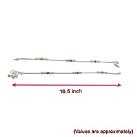 Silver Ball Design Anklet