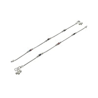 Silver Small Balls Fancy Women Anklet