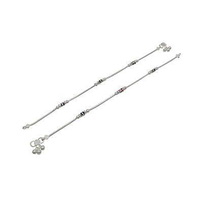Silver Small Balls Fancy Women Anklet Silver Small Balls Fancy Women Anklet