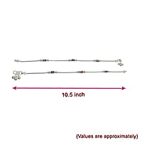 Silver Small Balls Fancy Women Anklet
