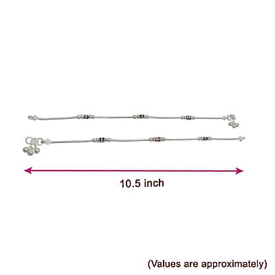 Silver Small Balls Fancy Women Anklet Silver Small Balls Fancy Women Anklet