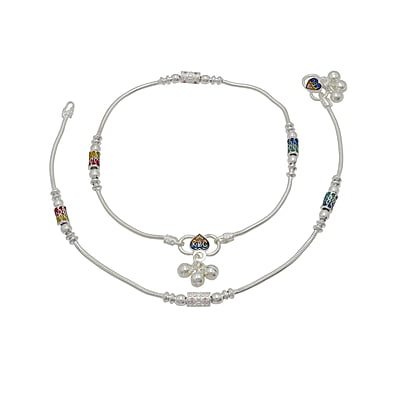 Multicolor Fancy Women Anklet - 10.5 in Multicolor Fancy Women Anklet - 10.5 in