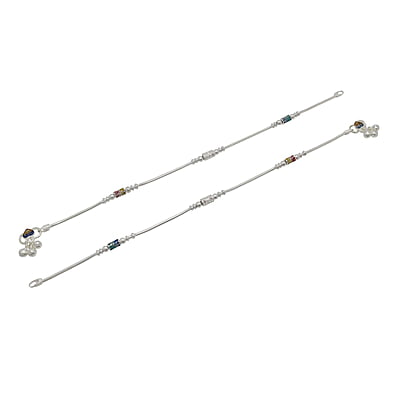 Multicolor Fancy Women Anklet - 10.5 in