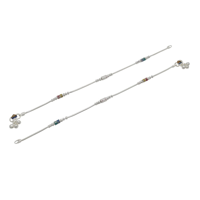 Multicolor Fancy Women Anklet - 10.5 in Multicolor Fancy Women Anklet - 10.5 in