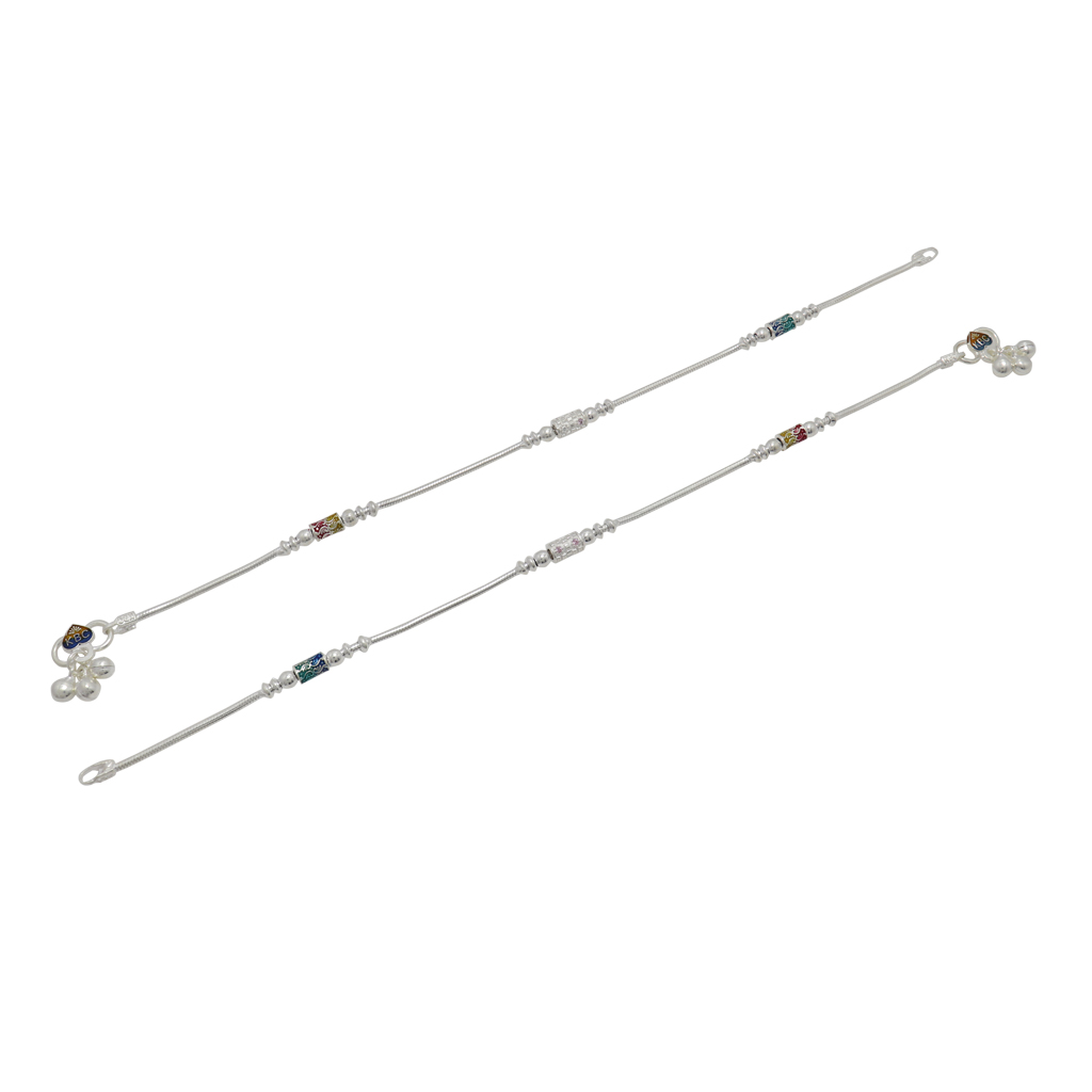 Multicolor Fancy Women Anklet - 10.5 in