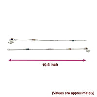 Multicolor Fancy Women Anklet - 10.5 in