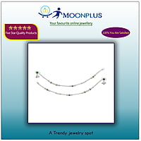 Silver Multicolor Anklet