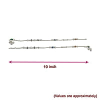 Silver Multicolor Anklet
