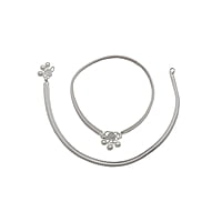 Silver Fancy Women Anklet ( Karanai Type )