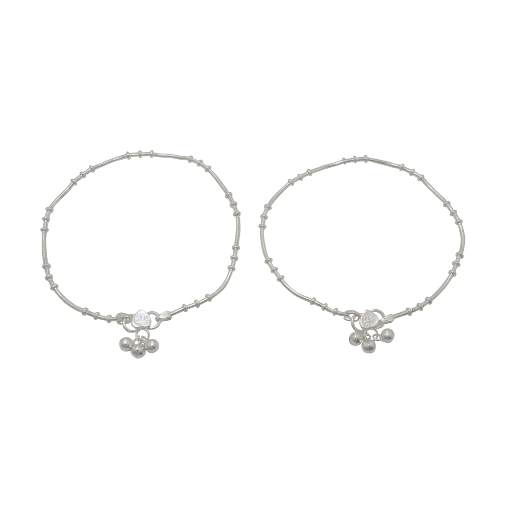 Silver Small Balls Anklet