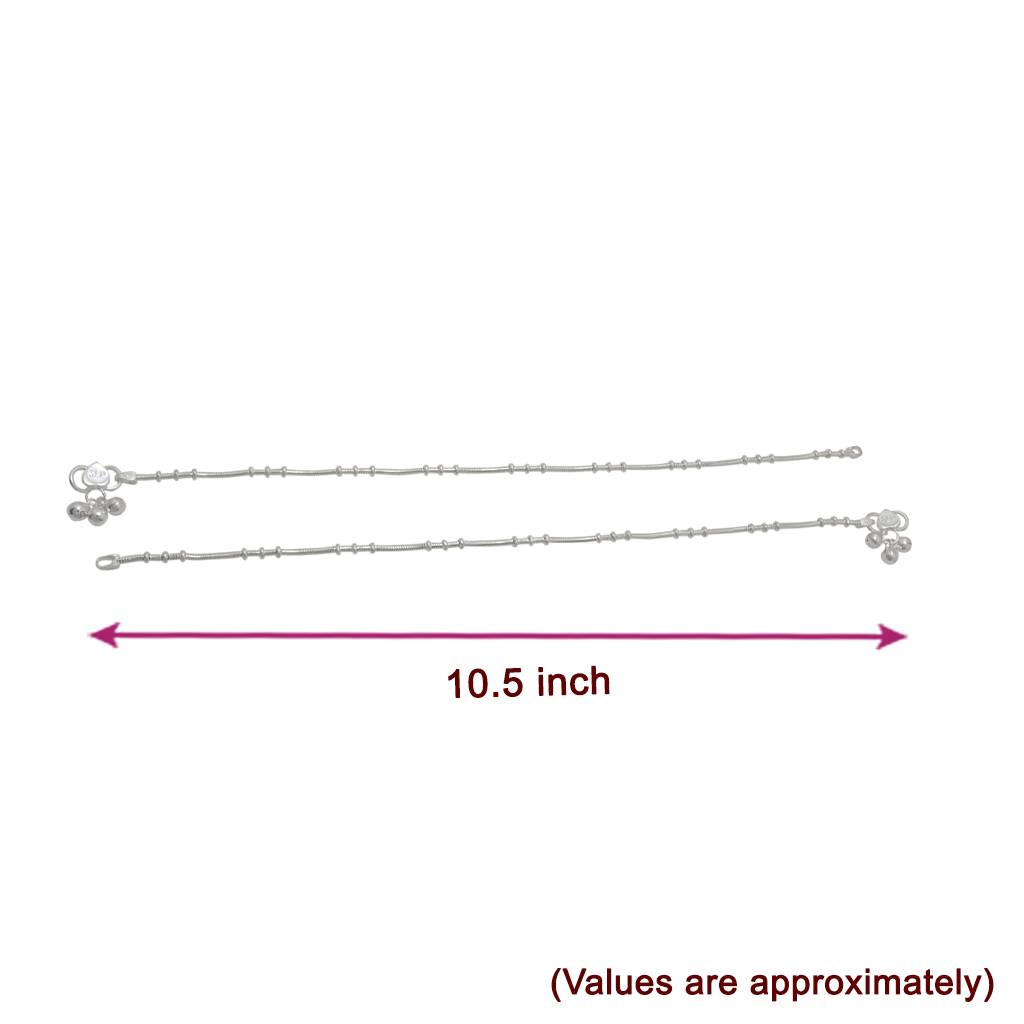 Silver Small Balls Anklet