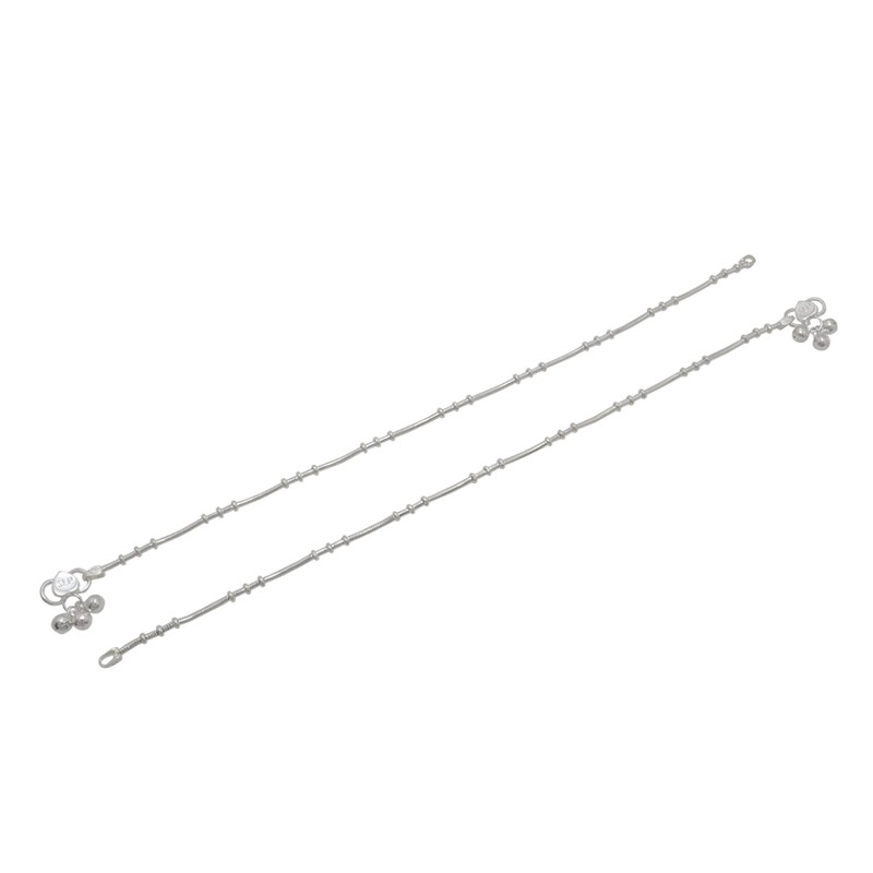 Silver Small Balls Anklet