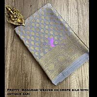 CREPE SILK SAREE  SFFSBRS16928