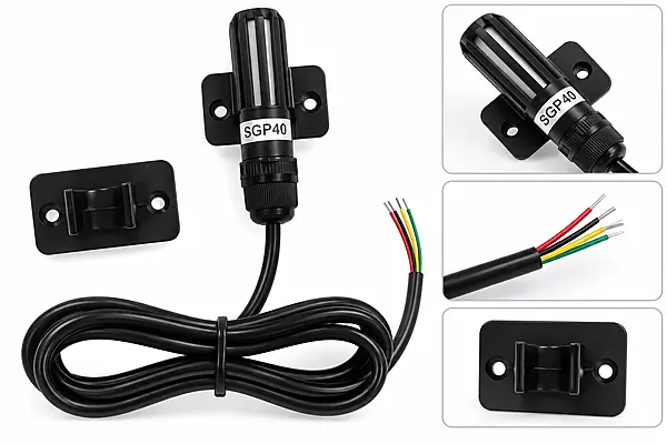 SGP40 Air Quality Sensor with Black Shell and 1 Meter Cable