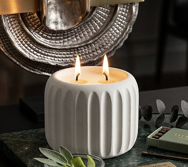 SHORT CERAMIC JAR CANDLE