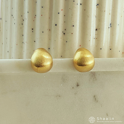 Gold Circular Ethereal Studs