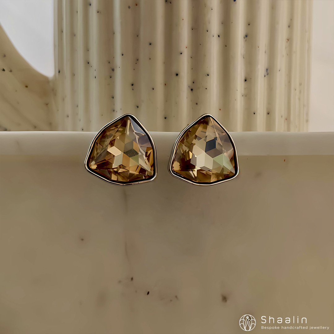 Triangular Crystal Studs