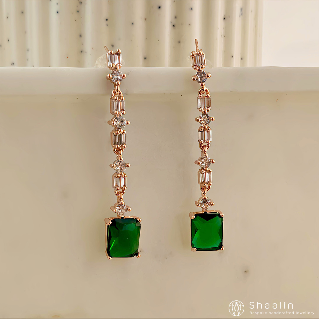 Lines of Light Drawn in Emerald Sculpted Silence