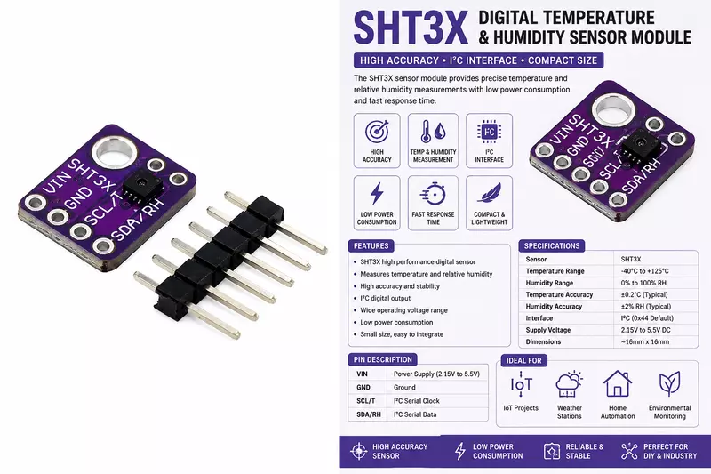 SHT3X- Temperature Sensor