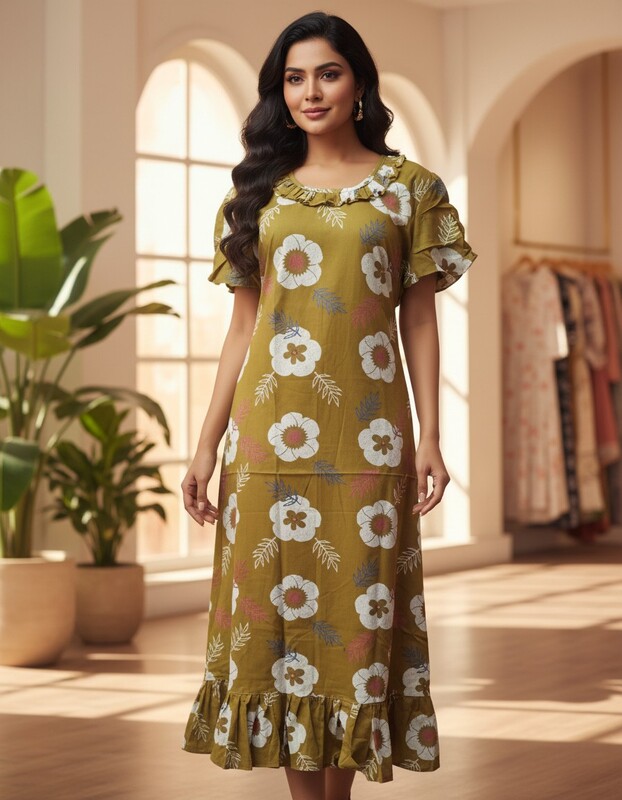 SHAILAJA FROCK MODEL NIGHTIES