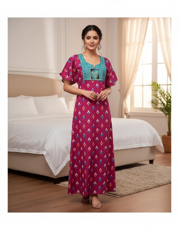 SHAILAJA WORK MODEL NIGHTIES