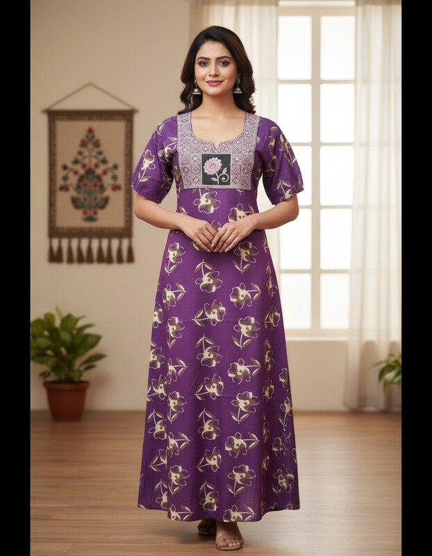 SHAILAJA WORK MODEL NIGHTIES