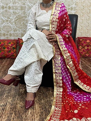 Chikankari Salwar Shaded Bandhani Dupatta Set Catalogue 1-OffWhite-10 Chikankari Salwar Shaded Bandhani Dupatta Set Catalogue 1-OffWhite-10