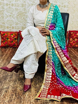Chikankari Salwar Shaded Bandhani Dupatta Set Catalogue 1-OffWhite-5 Chikankari Salwar Shaded Bandhani Dupatta Set Catalogue 1-OffWhite-5