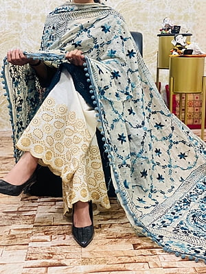 Chikankari Suit With Handwork Dupatta Catalogue 1-Black-2 Chikankari Suit With Handwork Dupatta Catalogue 1-Black-2